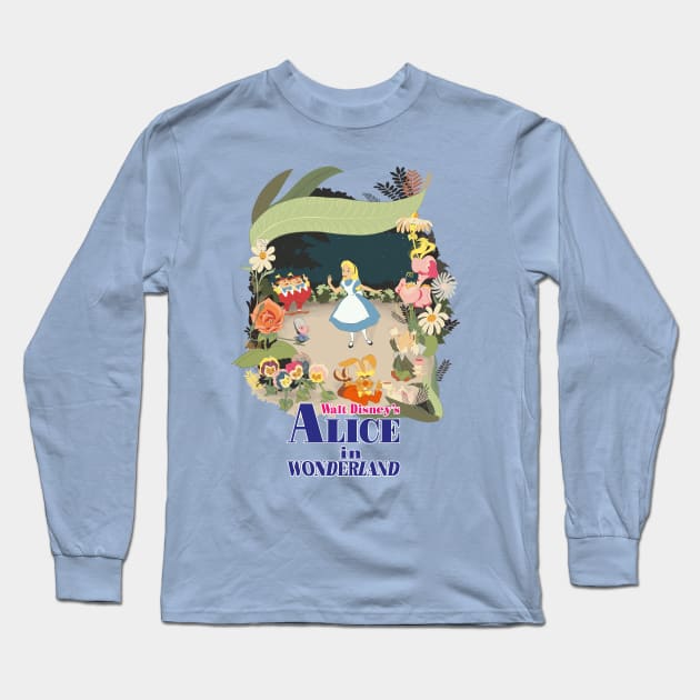 Alice in wonderland Long Sleeve T-Shirt by jimlev